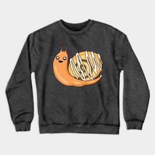 Kawaii Cinnamon Roll Snail Crewneck Sweatshirt